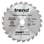 Trend CSB/25024 Trend Wood Circular Saw Blade 250mm x 30mm x 24T