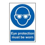Safety Sign 0007 'Eye protection must be worn' - 200 x 300mm