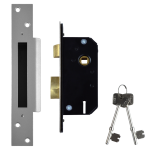 WILLENHALL LOCKS M3 5 Lever Sashlock - 50mm SC KD Boxed