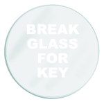 GLENDENNING Spare Glass To Suit Emergency Key Box - Glass