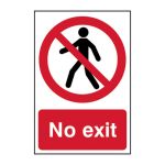 Safety Sign 0602 'No exit' - 200 x 300mm
