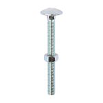 Timco Carriage Bolt & Hex Nut - BZP