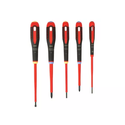 Bahco BE-9882S ERGO™ VDE Insulated Screwdriver Set, 5 Piece
