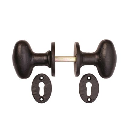 Black Antique Ball Rim Knob - KX925
