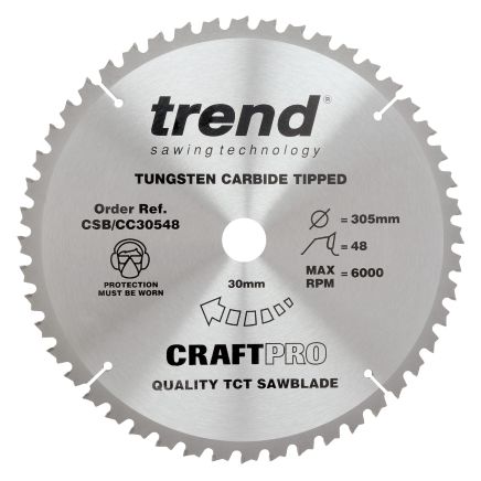 Trend CSB/CC30548 Trend Wood Mitre Saw Blade 305mm x 30mm x 48T
