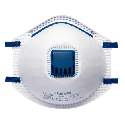 Portwest FFP2 Valved Dust Masks (Pack of 10)