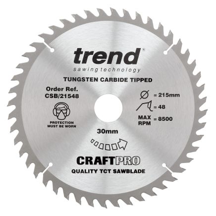 Trend CSB/21548 Trend Wood Circular Saw Blade 215mm x 30mm x 48T