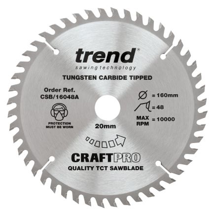 Trend CSB/16048A Trend Wood Circular Saw Blade 160mm x 20mm x 48T