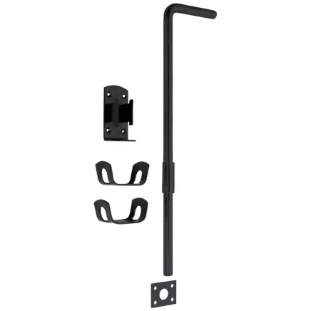 Garage Drop Bolts - Black