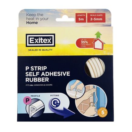 Exitex Self Adhesive P Strip 5m