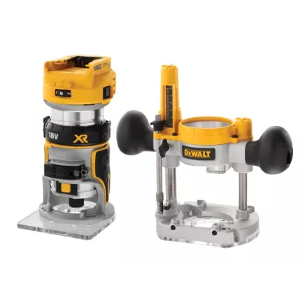 Dewalt DCW604NT XR 1/4in Twin Base Router 18V (Bare Unit)