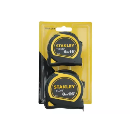 Stanley Tylon™ Pocket Tapes 5m/16ft + 8m/26ft (Twin Pack)