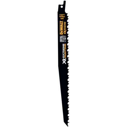 DewaltEXTREME RUNTIME 230mm 4/6 TPI (Wood) Reciprocating Blade (Pack of 5)