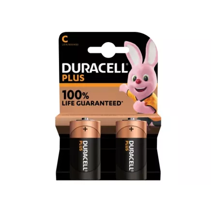 Duracell C Cell Plus Power +100% Batteries (Pack 2)