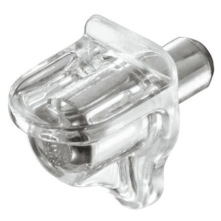 Shelf Support, Plug in, for Wooden and Glass Shelves and for Ø 5 mm Holes
