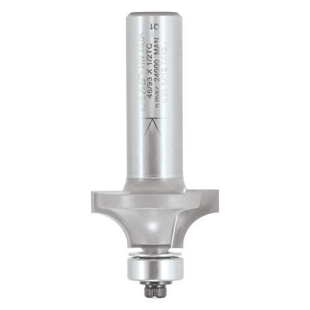 Trend 46/93X1/2TC Bearing guided ovolo cutter 7.9mm radius
