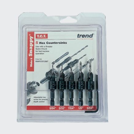 Trend SNAP/CSTC/SET Trend Snappy 5 piece TCT Countersink Set