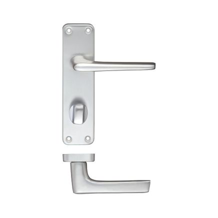 Contract Aluminium Lever on Privacy Backplate