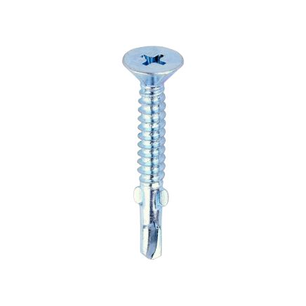 Timco Metal Construction Light Section Self Drilling WingTip Screw - Zinc