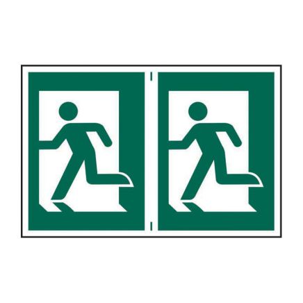 Safety Sign 1499 Man running left - 300 x 200mm