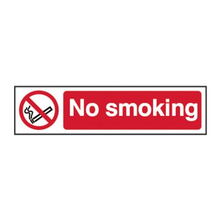 Safety Sign 5050 Recyclable 'No smoking' - 200 x 50mm