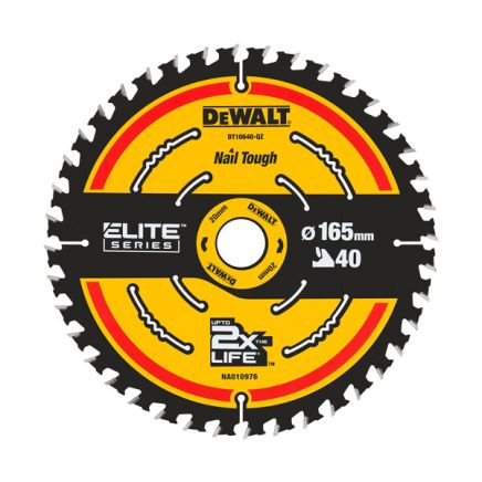 Dewalt EXTREME 165mm x 20mm 40T 2nd Fix Circular Saw Blade