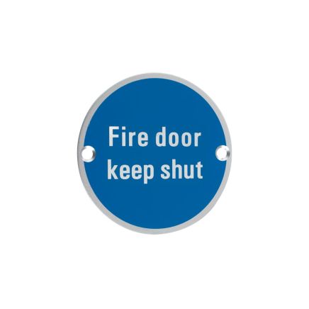 'Automatic Fire Door Keep Shut' Signage 76mm