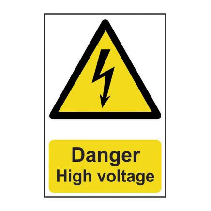 Safety Sign 0761 'Danger High Voltage' - 200 x 300mm