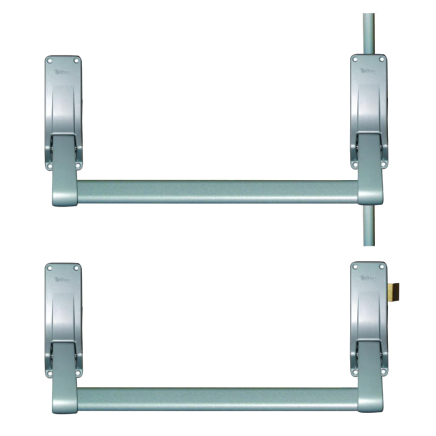 BRITON 377 Push Bar Double Rebated Door Panic Set - RH