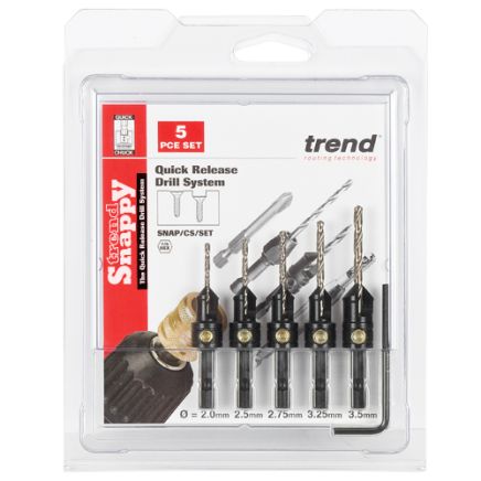 Trend SNAP/CS/SET Trend Snappy 5 piece countersink set