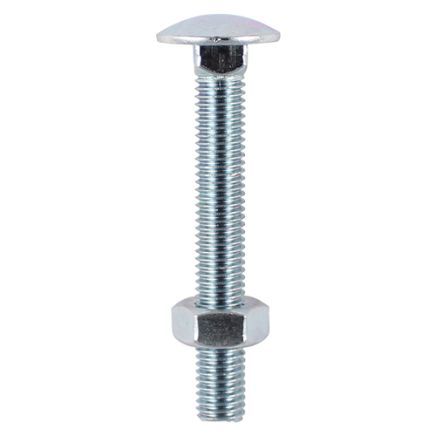 Timco Carriage Bolt & Hex Nut - BZP