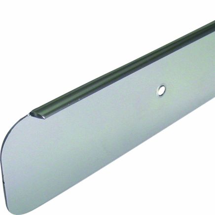 Prosolve 10mm Bullnose End Cap - Satin Silver - 40mm