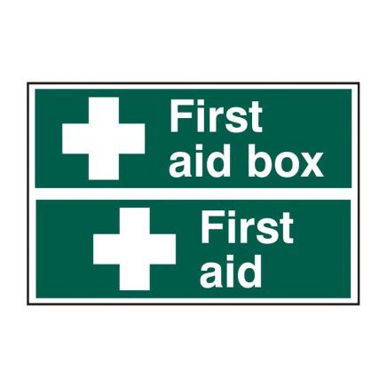 Safety Sign 1553 First aid box/ First aid - 300 x 200mm