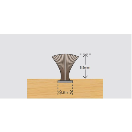 Exitex Slide Pile with Fin White