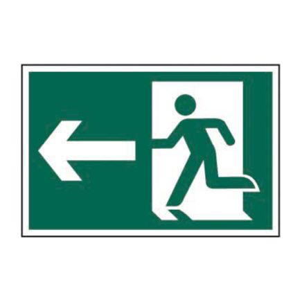 Safety Sign 1531 Running man arrow left - 300 x 200mm