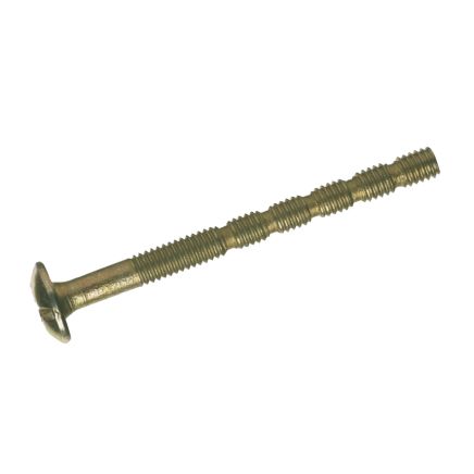 Snap Off Screw, M4 Thread, Yellow Zinc Plated Steel