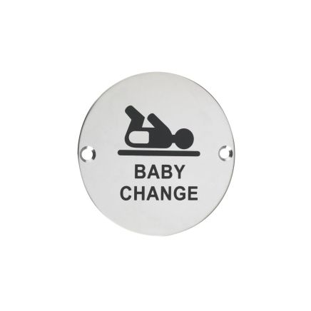 Baby Change Symbol Sign 76mm