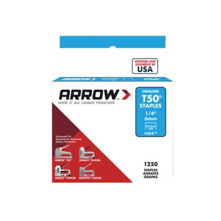 Arrow T50 Staples (Box 1250)