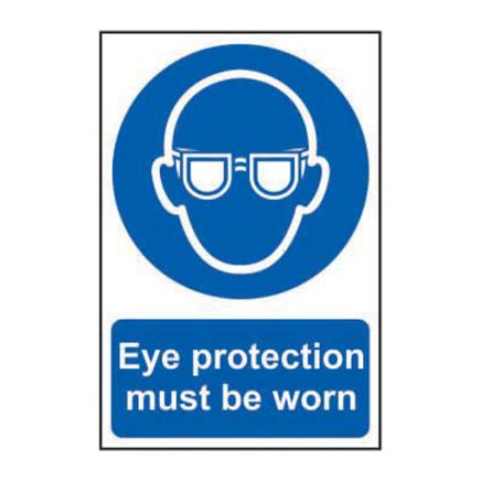 Safety Sign 0007 'Eye protection must be worn' - 200 x 300mm