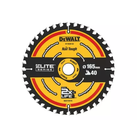 Dewalt ELITE™ Series Framing Circular Saw Blade 165 x 20mm x 40T