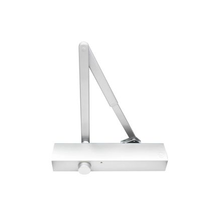 Size 3 Fixed Power door closer silver arm and body (P.A braket inc)