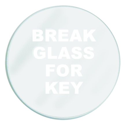 GLENDENNING Spare Glass To Suit Emergency Key Box - Glass