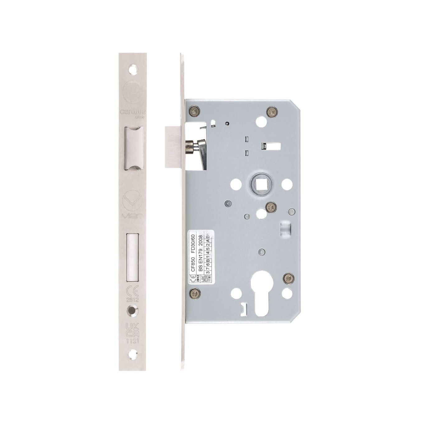 Din Escape Lock - 72mm c/c - Backset 60mm
