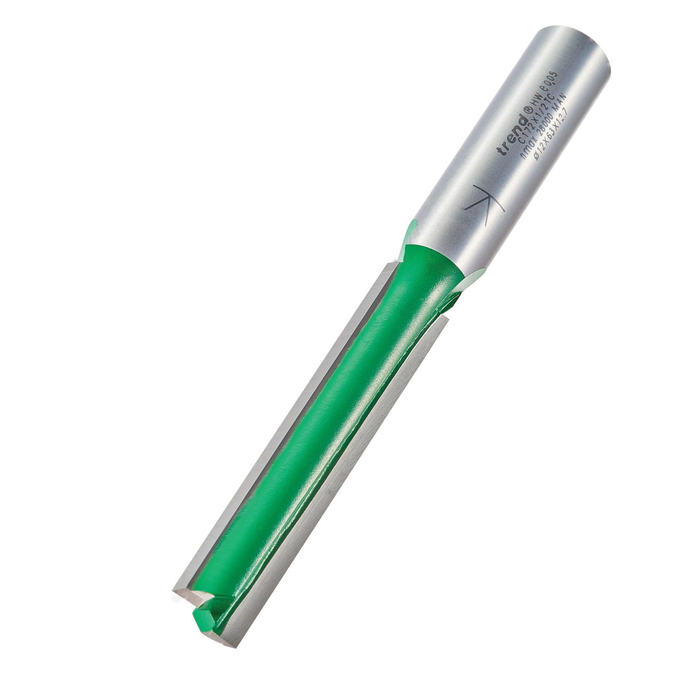 Trend C172X1/2TC Trend Craft Pro 12mm x 63mm 1/2in shank router cutter bit for use with Trend Lock Jigs