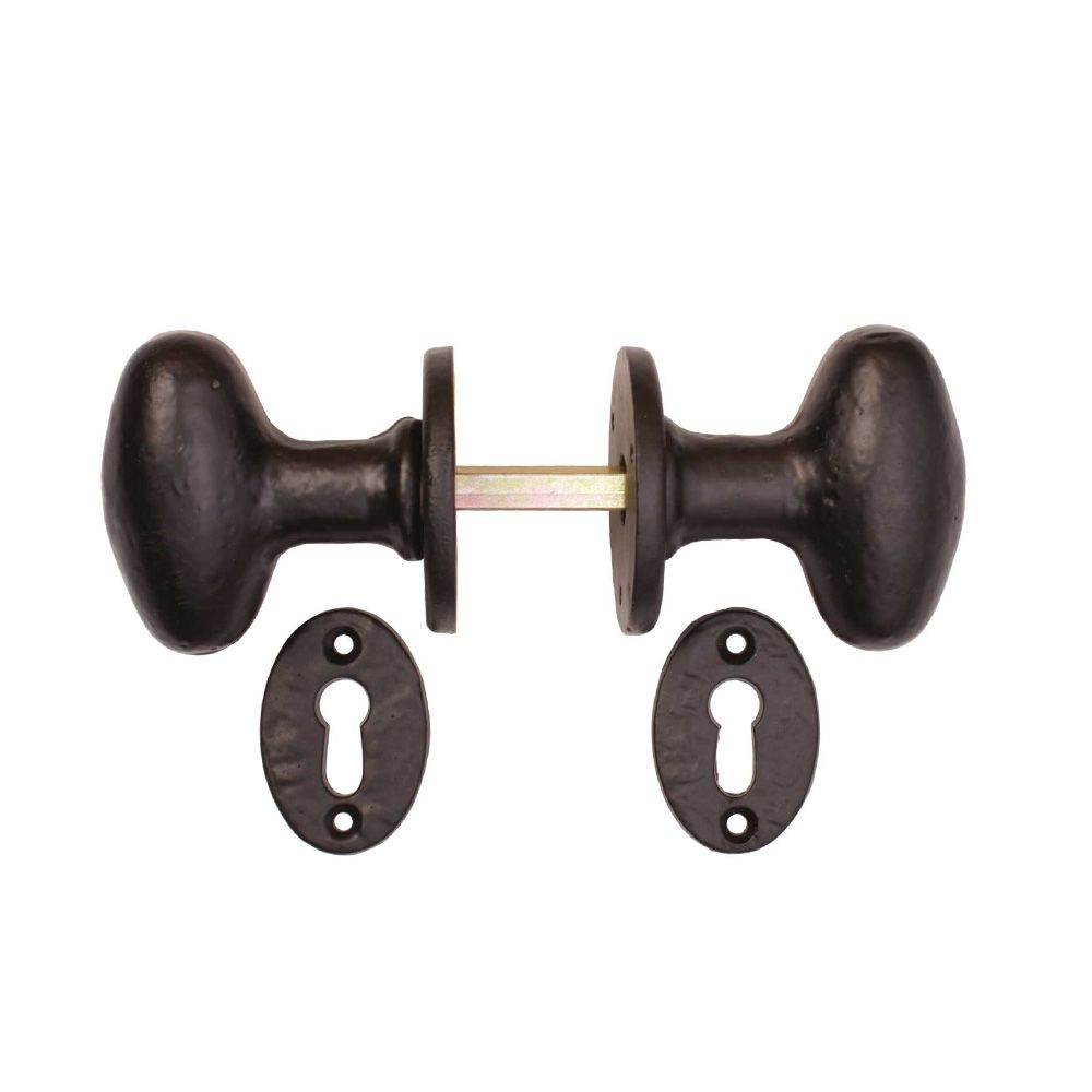 Black Antique Ball Rim Knob - KX925