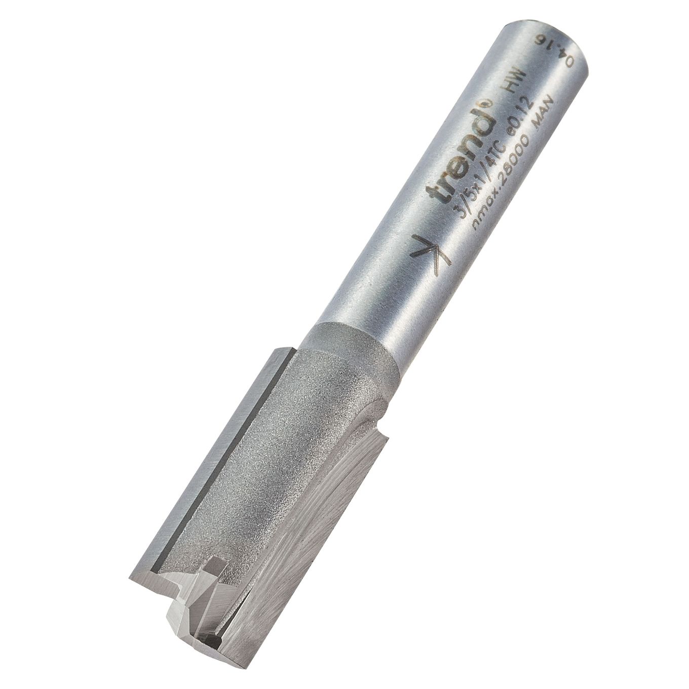 Trend 3/5X1/4TC Two flute cutter 9mm diameter