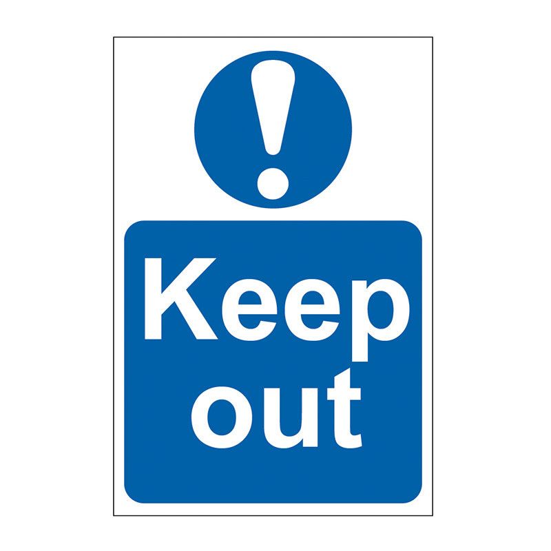 Safety Sign 0255 'Keep Out' - 200 x 300mm
