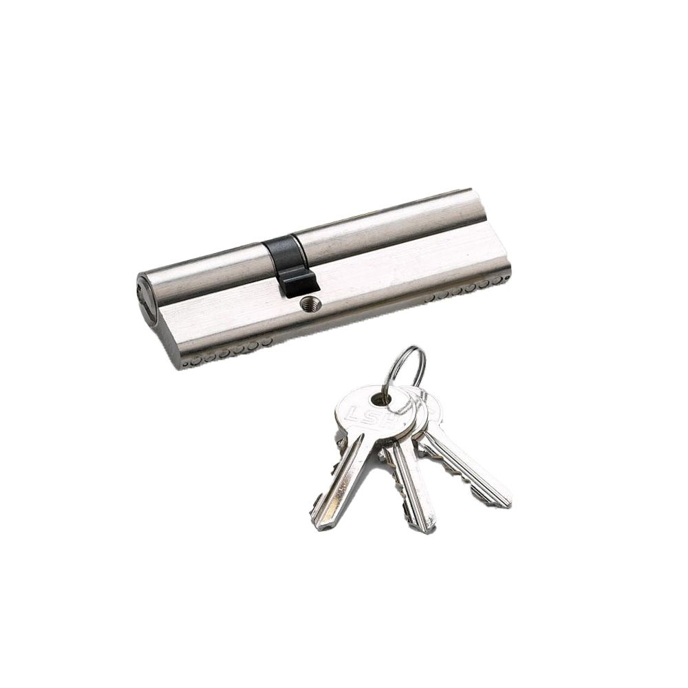 Euro Profile P6 Double Door Cylinder, Nickel Plated
