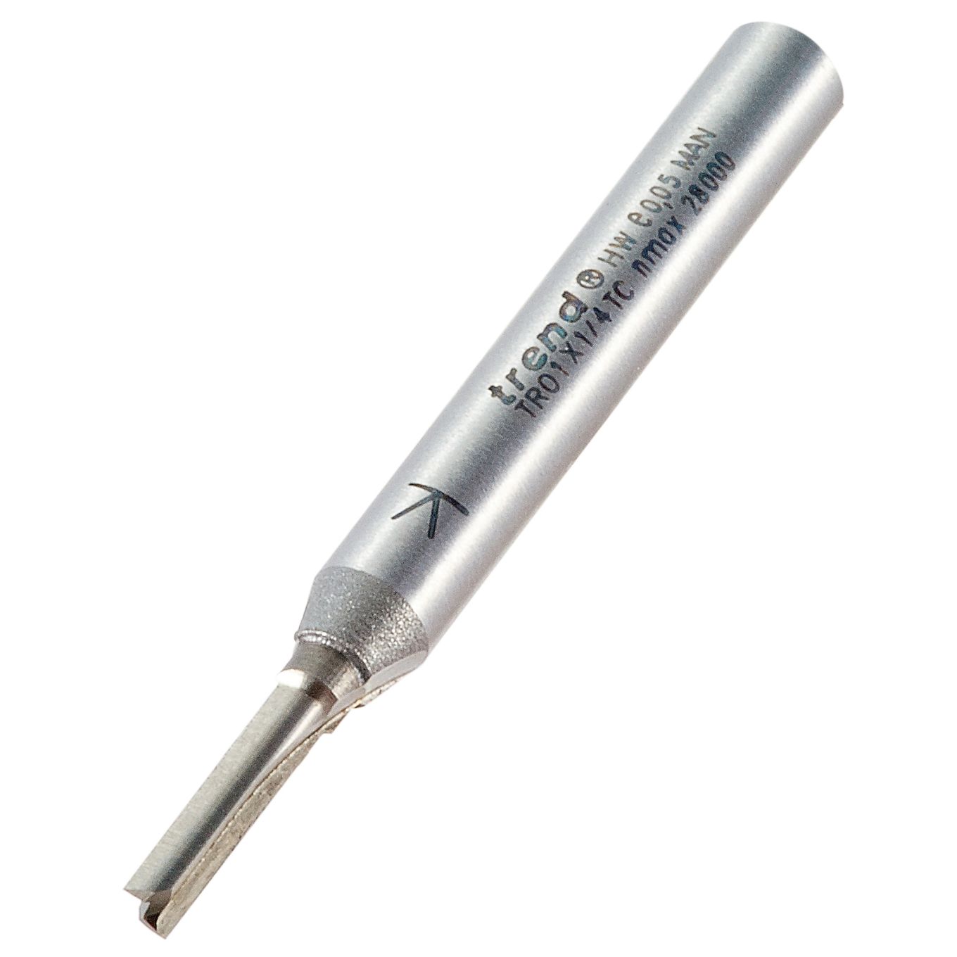 Trend TR01X1/4TC Two flute cutter 3.2mm diameter