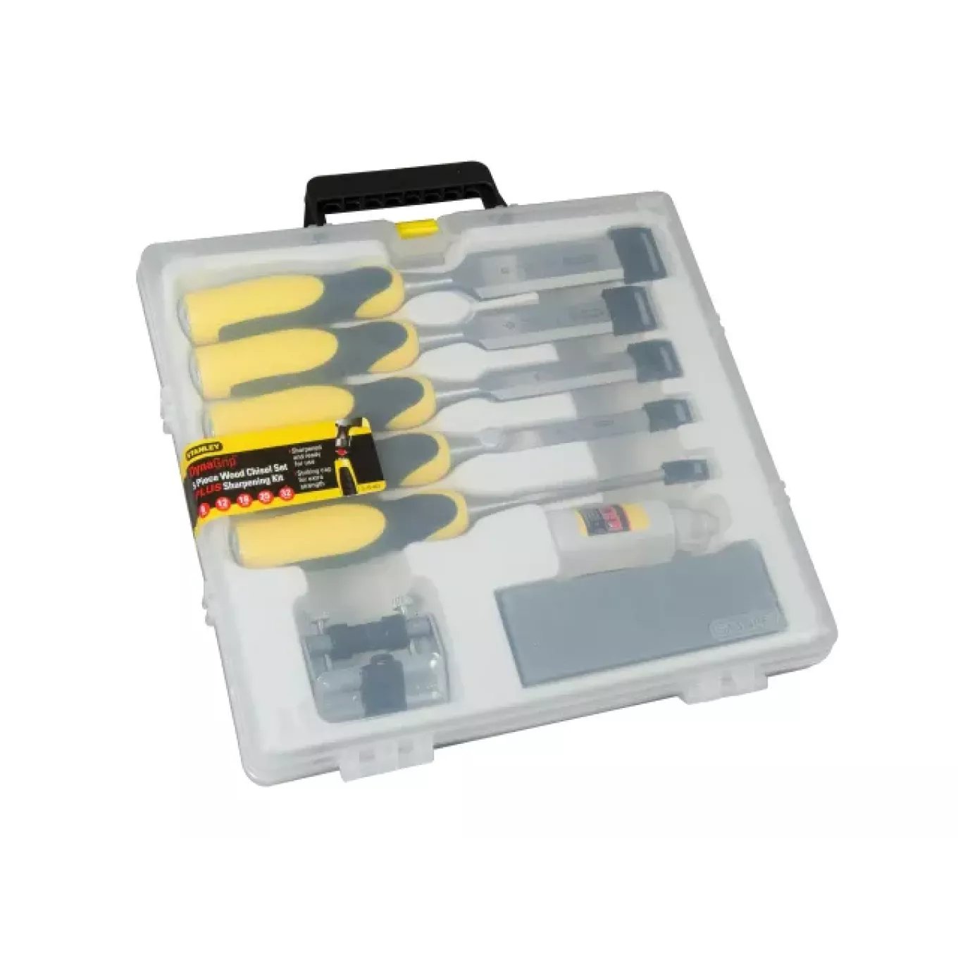 Stanley DYNAGRIP™ Chisel with Strike Cap Set, 5 Piece + Accessories